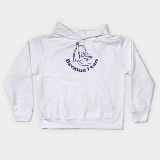 A cat licks his balls Kids Hoodie